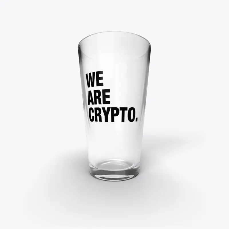 Pint Glass | WE ARE CRYPTO COLLECTION